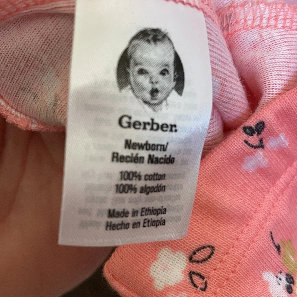 Gerber newborn footed slacks